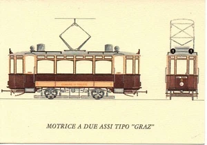 TRS 06 TRIESTE 1912 - Società Tramway Comunale - Motrice a due assi tipo Graz - Foto 1 di 1