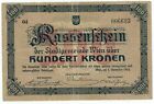 Österreich / Wien / Notgeld ... 100 Kronen ... 1918 ... (~): *sehr guter*...  Niedliche Seriennummer 006633