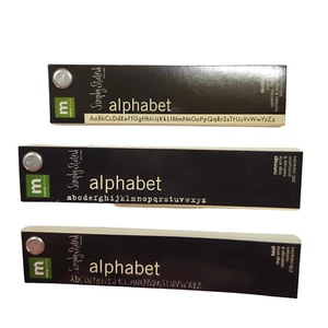 3 Making Memories Simply Stated Alphabet Rub On Letters & Numbers White & Black - Picture 1 of 3