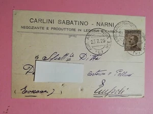 5579) annullo Ambulante ANCONA Roma 136B PUBBLICITÀ Narni Carlini Legnami - Foto 1 di 1