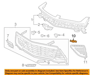 GM OEM 16-18 Camaro Grille Components-Nameplate Backing Plate 23158501 - Picture 1 of 2