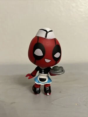 "MINI FIGURA DE ACCIÓN FUNKO DEADPOOL CAMARERA 2,5"" CABEZA BOBBLE JUGUETE" Foto 1 de 4