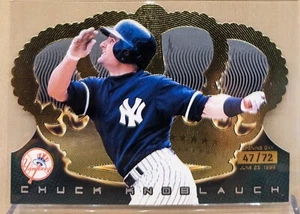 1999 Pacific Crown Royale OPENING DAY #98 Chuck Knoblauch Yankees RARE /72 - Picture 1 of 2