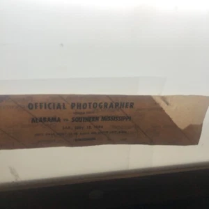 College Football - Alabama football Photographer Pass Arm Band Alabama Vs S Ms - Picture 1 of 6