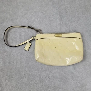 Coach Damen Wrislet Geldbörse Clutch Beige - Bild 1 von 10