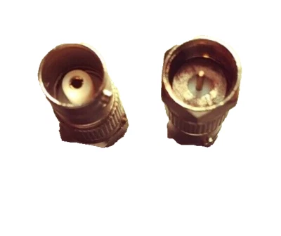 F Type Male To BNC Female RF Connector Radio Antenna Coax Adapter - Image 1 of 2