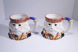 Pair Figural 3D Oversize Coffee Mug Nutcracker Christmas Musical Soldier 20 oz. - Picture 1 of 14