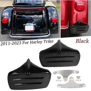 Rear Mud Flaps Fender Guard For Harley Trike Tri Glide FLHTCUTG 2011-2023 Black - Picture 1 of 18