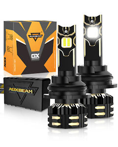 AUXBEAM 9004 LED Headlight Bulbs Dual High Low Beam Super Bright 120W 25000LM