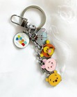 Disney Tsum Tsum Pooh Eeyore Tigger Piglet Keychain Metal