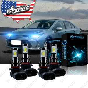 LED Headlight 9005 9006 FIT For Toyota Corolla 2001-2013 High&Low Beam Combo KIT - Bild 1 von 10