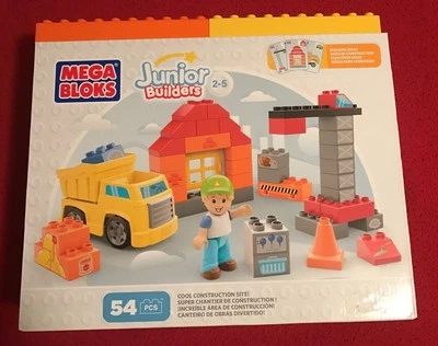 Mega Bloks Junior Builders Cool Construction Site 54-Piece Set - NIB - Image 1 of 4