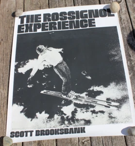 Scott Brooksbank Rossignol Experience Ski Poster Vintage schwarz & weiß 28" x 22" - Bild 1 von 6