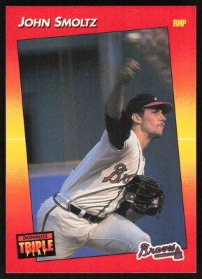 1992 Triple Play #172 John Smoltz Atlanta Braves - Image 1 of 2