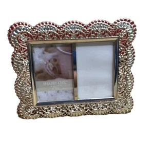 Shabby Chic Ornate Metal Picture Frame Photo Silver Decorative Scallop Edges - Picture 1 of 7