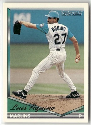 1994 TOPPS #76 LUIS AQUINO GOLD FLORIDA MARLINS - Image 1 of 2