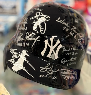 1978 NY Yankees Multi Signed Batting Helmet (15 Signatures) - Steiner Authen. - Image 1 of 4