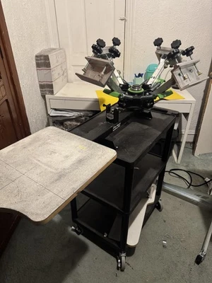 Riley Hopkins 150, Kit de Serigrafía 4 Colores en Carro con Unidad de Exposición y Secadora Foto 1 de 4