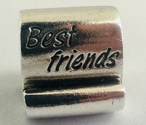 Autentico Charm Pandora Argento Sterling Migliori Amici Rotolo 790512 ALE - Foto 1 di 9