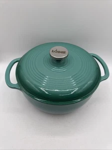 Lodge XL 4.5 QT Blue Enamel Cast Iron Dutch Oven - Picture 1 of 18
