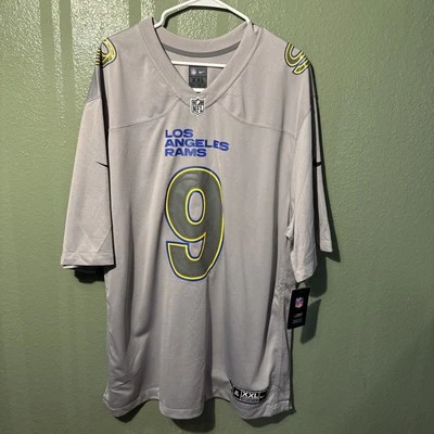 Camiseta gris Nike On-Field NFL LA Rams Matthew Stafford #9 2XL para hombre nueva con etiquetas Foto 1 de 4