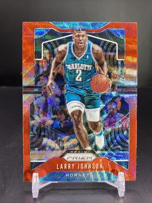Baloncesto Panini Prizm Larry Johnson 2019-20 refractor de onda roja  Foto 1 de 2