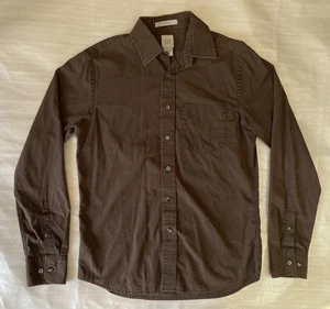 GAP Fitted Button Down Hemd Herren Größe Small Braun Freizeit Langarm Kragen - Bild 1 von 14