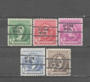 WYOMING Precancels: Full Set of Famous Americans (Artists) - Afton 729 - Picture 1 of 1