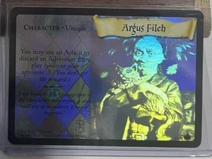 Harry Potter TCG Argus Filch Holo Fresh - Picture 1 of 2