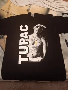 Tupac T-Shirt Black Casual Wear 2xl Pro 5 T Shirt new - Picture 1 of 3