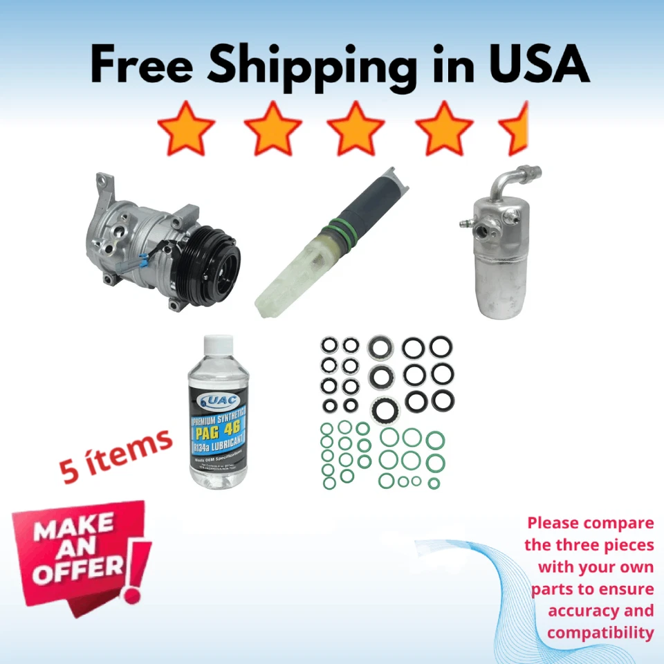 Compressor & Driers A/C Fit GMC Yukon 2006-2009, GMC Yukon XL 1500	2006-2009 - Image 1 of 4