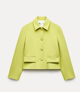 Zara ZW Crop Pocket Jacket Size L - Picture 1 of 8