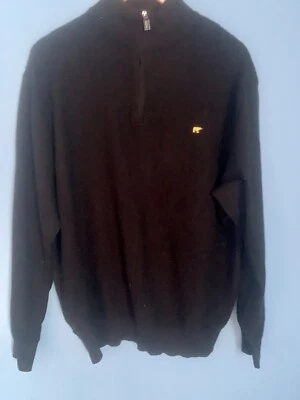 Suéter Jack Nicklaus Gold Bear 1/4 Cremallera Negro Talla XL Foto 1 de 4