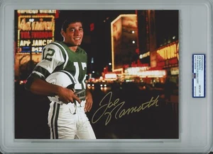 JOE NAMATH SIGNED 8X10 NEW YORK JETS PSA DNA BROADWAY JOE GEM MINT 10 AUTO - Picture 1 of 1