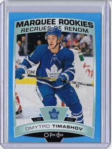 DMYTRO TIMASHOV 19/20 Upper Deck OPC O-Pee-Chee Marquee Rookie Blue Border #628