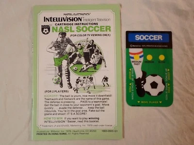 Lot NASL Soccer Intellivision **Manual & 1 Overlay Only** FIFA World Cup 1979 - Image 1 of 4