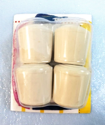 Puntas redondas de goma blanca para silla de 3/4" (19 mm) (paquete de 4) NOS Foto 1 de 4