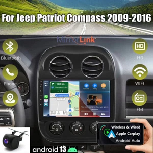 Apple Carplay For Jeep Patriot Compass 2009-2016 Android 13 Car Stereo Radio GPS - Picture 1 of 19