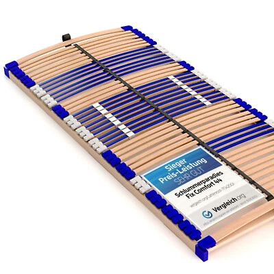 Lattenrahmen Lattenrost 7 Zonen Buche Comfort 44® Fix | Vario Schlummerparadies - Bild 1 von 4