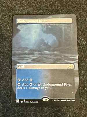 Underground River Full Art - The Brothers' War 300 - Near Mint - Rare - Image 1 of 2