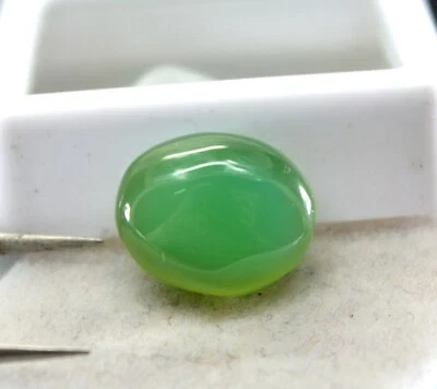 Piedra preciosa cabujón ovalado esmeralda de Zambia natural sin tratar certificada de 4,55 quilates E2936 Foto 1 de 4