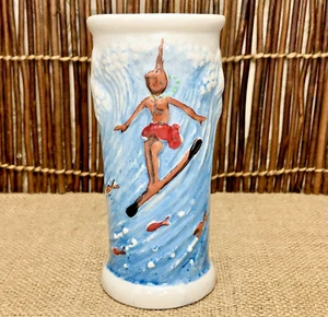Vintage Trader Dicks kleines Surfer Mädchen Tiki Tasse oben ohne John Ascuaga's Nugget Reno - Bild 1 von 9
