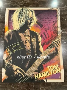 TOM HAMILTON Of Aerosmith Signed Poster 💯 Official Merch Sweet Emotion #/100 - Picture 1 of 12