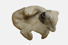 4" Royal Copenhagen #729 Porcelain Polar Bear Cub Figurine Denmark  ~Mint