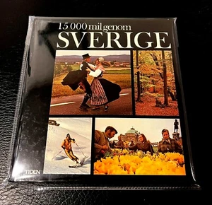 Vintage schwedisches Touristenbuch HC 1974 ~ 15 000 Mil Genom SVERIGE ~ Schwartzkopf ~ Sehr guter Zustand - Bild 1 von 12
