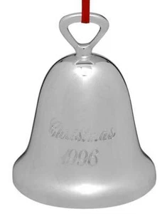 Reed Barton 1996 placa de plata ~ campana anual adorno de Navidad nuevo en caja - Imagen 1 de 1