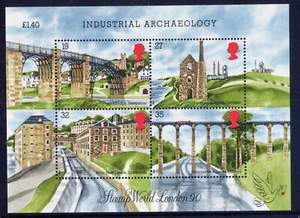 Great Britain GB UK - " INDUSTRIAL ARCHAEOLOGY " MNH Mini Sheet MS 1989 - Picture 1 of 2