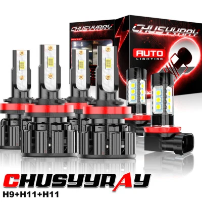 Противотуманные передние фары 6000K H11 для Pontiac G6 2005-2007 6 шт. - Изображение 1 из 4