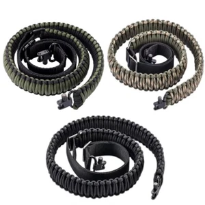 Two Point Rifle Sling 550 Paracord Shotgun Gun Strap with Swivel For Hunting - Picture 1 of 14