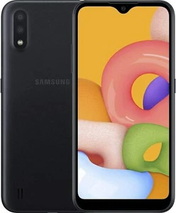 Excellent! Verizon Unlocked 5.7" Samsung Galaxy A01 16GB Black Smartphone - Picture 1 of 2